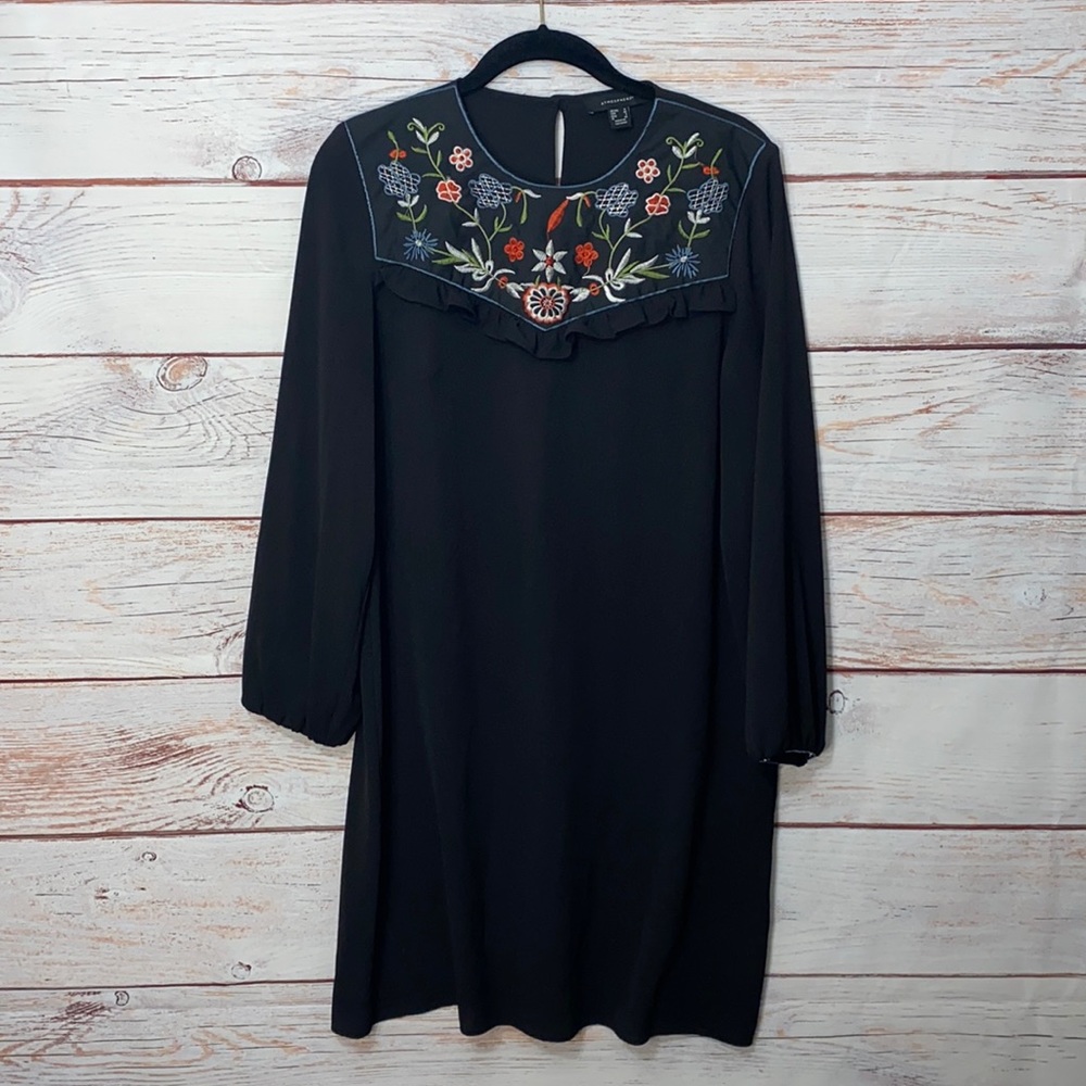 Atmosphere Long Sleeve Black Dress Size 8